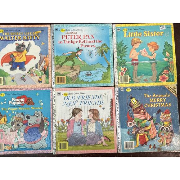 Lot of 6 Little Golden Books Mixed Vintage‎ Christian Religious Bible Disney - Picture 1 of 1